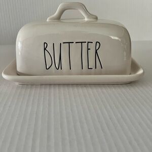 Rae Dunn Butter Dish W Lid Artisan Collection by Magenta 8” x 3.5"
